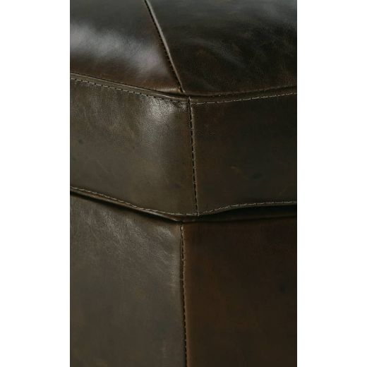 Picture of Othello 40" Octagon Leather Storage Ottoman
